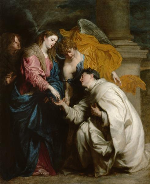 Les Fiançailles mystiques du bienheureux Joseph Hermann avec la Vierge Marie, 1629 - 1630 - Antoine van Dyck