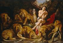 Daniel en el foso de los leones - Peter Paul Rubens