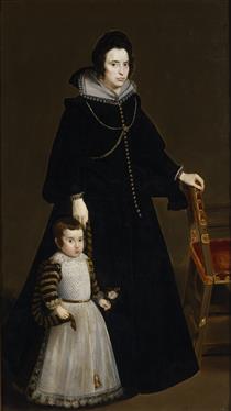 Doña Antonia de Ipeñarrieta y Galdós et son fils don Luis - Diego Vélasquez