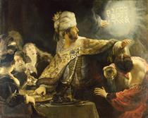 Das Gastmahl des Belsazar - Rembrandt van Rijn