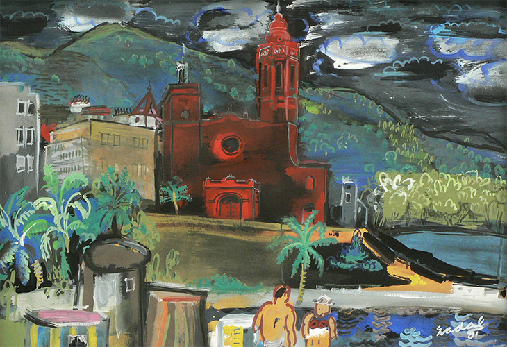 Sitges – Iglesia Roja, 1981 - Carlos Nadal