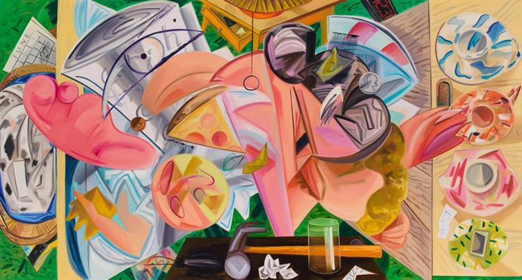 Shaking Out the Bed, 2015 - Dana Schutz