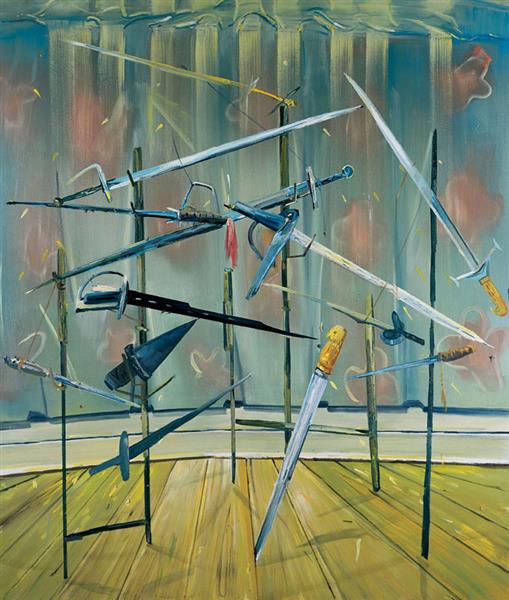 Sword Rack, 2003 - Dana Schutz