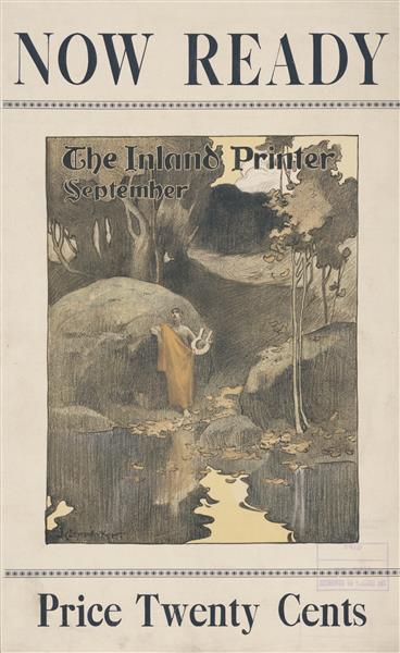 Poster for the September 1896 Issue of the Inland Printer Magazine, 1896 - Joseph Christian Leyendecker