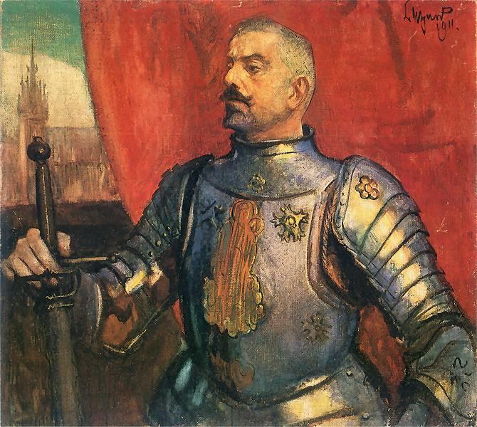 Portret Erazma Barącza, 1911 - Леон Ян Вычулковский