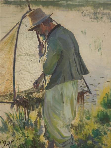 a Fisherman, 1896 - Леон Вичулковський