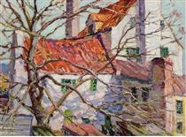 Red Roofs - Alfred Heber Hutty