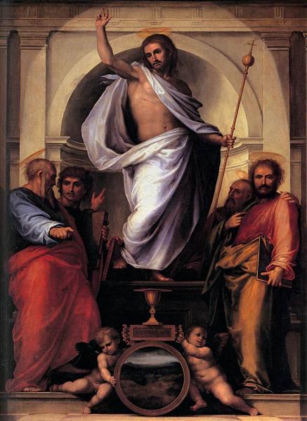 Christ with the Four Evangelists, 1516 - Fray Bartolomeo