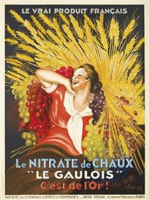 Nitrate De Chaux Le Gaulois - Leonetto Cappiello