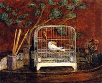 Bird in a Cage - Frederick Carl Frieseke