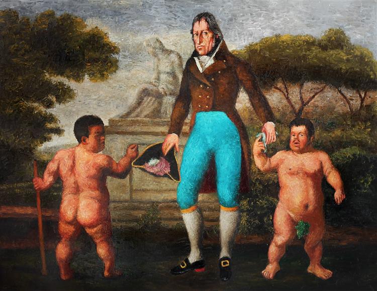 Georg Friedrich Wilhelm Hegel and a Court Dwarves, 2017 - Александр Ройтбурд