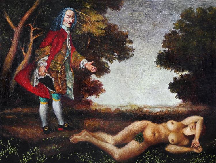 Voltaire and a Forest Nymph. Version, 2017 - Alexander Roitburd