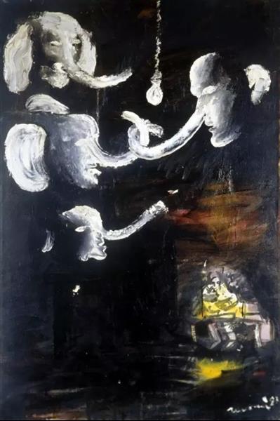 Noah and Elefants, 1991 - Oleg Holosiy