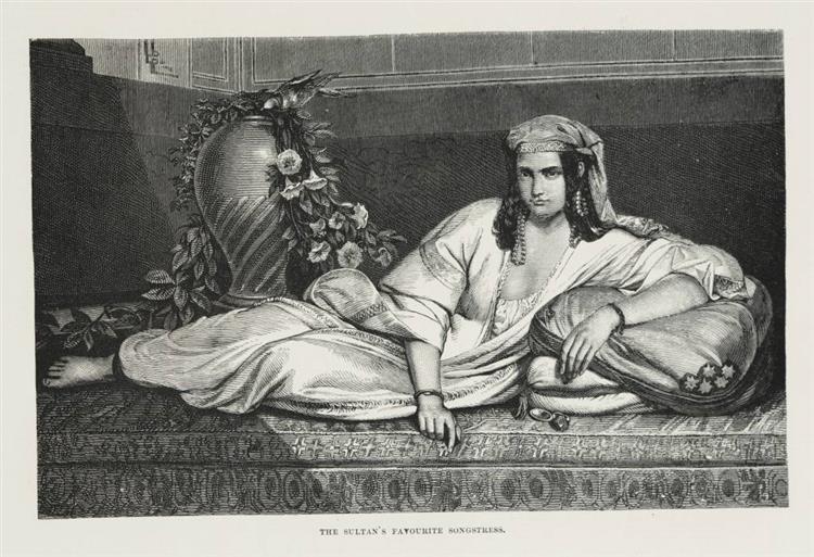 The Sultan's Favourite Songstress, 1878 - Édouard De Bièfve