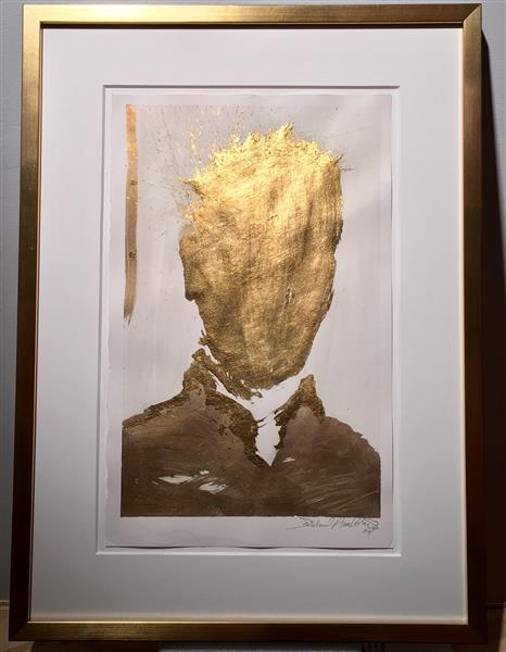 Shadow Head Portrait Gold, 2004, 2004 - Ричард Хэмблтон