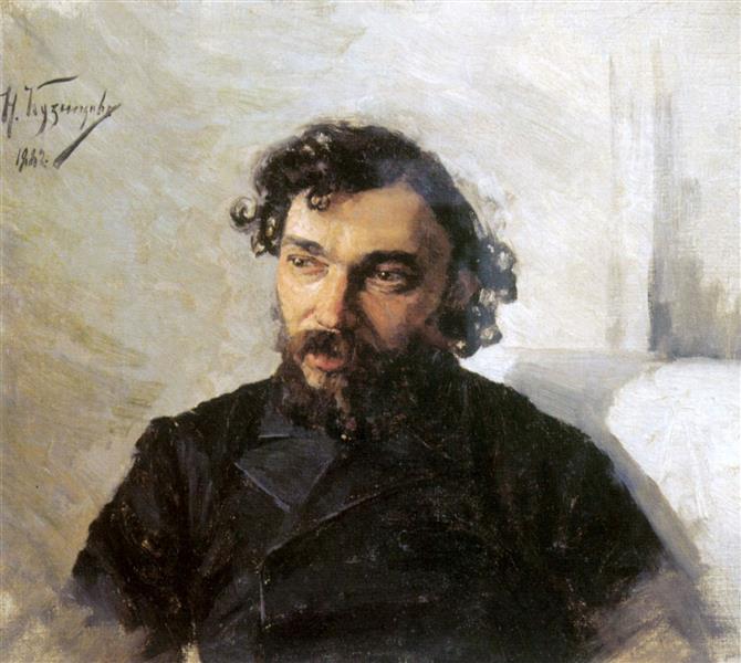 Portrait of Artist Ivan Pokhitonov, 1882 - Nikolai Dmitriyevich Kuznetsov