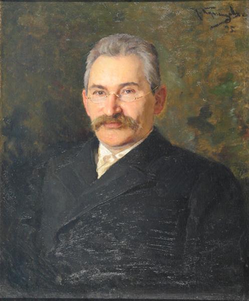Portrait of Konstantin Andreevich Pyatnitsky, director of Rishelievskaya and II men's gymnasium, 1895 - Николай Дмитриевич Кузнецов