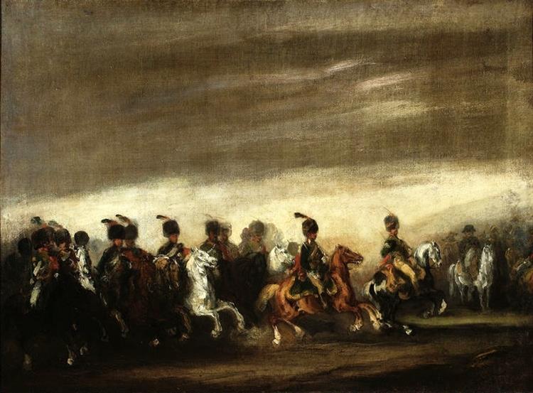 Parade Before Napoleon, 1837 - Пётр Михаловский