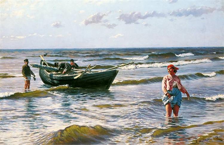return from fishing - Станислав Игнаций Виткевич