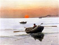 Sunset on the Sea - Stanisław Ignacy Witkiewicz