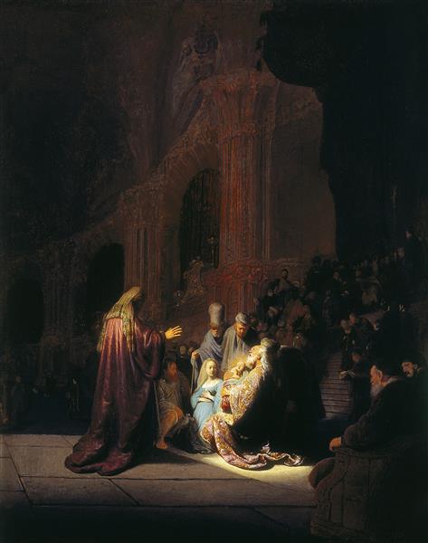 Simeon's song of praise, 1631 - Rembrandt