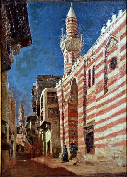 Street in An Arab City, c.1870 - Чезаре Бізео