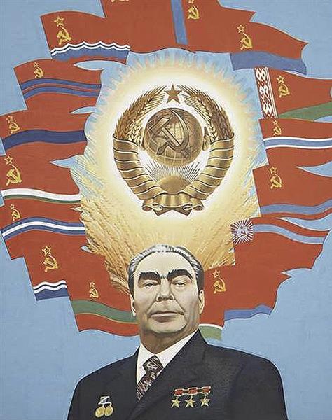 Brezhnev, the Soviet Space, 1977 - Erik Boulatov