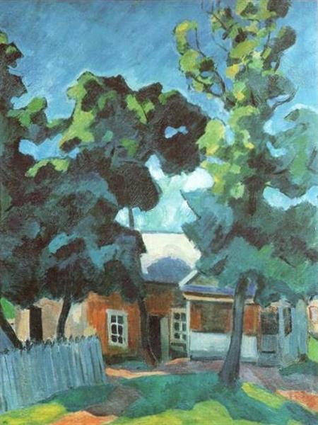 Backyard, 1910 - Роберт Рафаилович Фальк