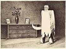Ghost With Butcher Knife - Franz Sedlacek