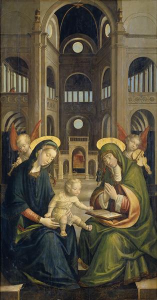 The Virgin and Child with St. Anne, 1528 - Defendente Ferrari
