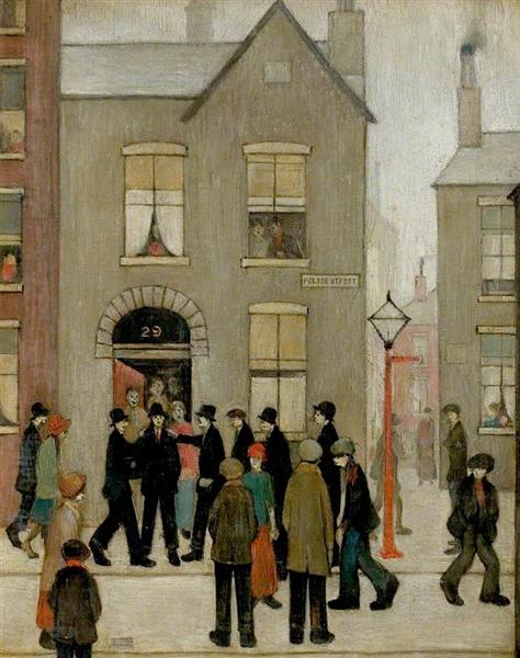 The Arrest, 1927 - Laurence Stephen Lowry