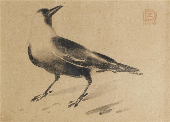 Study of a Crow, 1949 - Zainul Abedin
