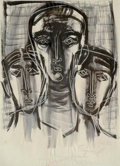 The Three Faces, 1968 - Zainul Abedin