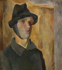 Self portrait with a bandaged ear - Robert Falk