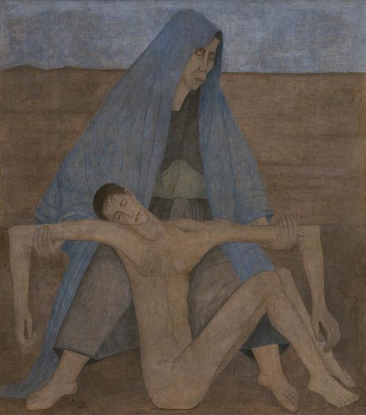 La Piedad En El Desierto, 1942 - Manuel Rodríguez Lozano