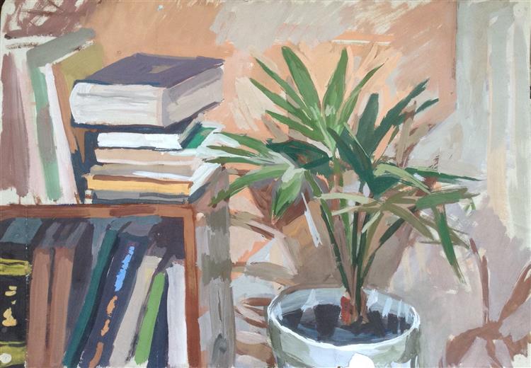 Palm Tree and Books - Vitaly Volkov
