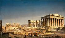 The Parthenon - Ippolito Caffi