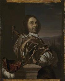 Self Portrait of the Artist, with a Cittern - Frans van Mieris de Oudere
