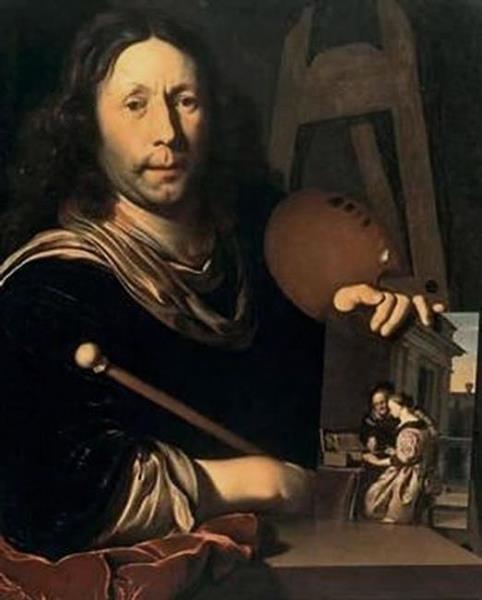Self-portrait, 1677 - Frans van Mieris de Oudere
