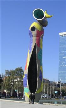 Woman and Bird - Joan Miró