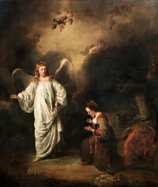 Hagar Meeting the Angel in the Desert, 1650 - Ferdinand Bol