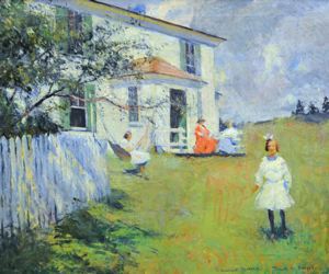 The Benson Family at Wooster Farm, North Haven, Maine, 1901 - Frank W. Benson