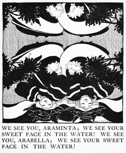 Illustration from Arabella and Araminta Stories, 1895 - Этель Рид