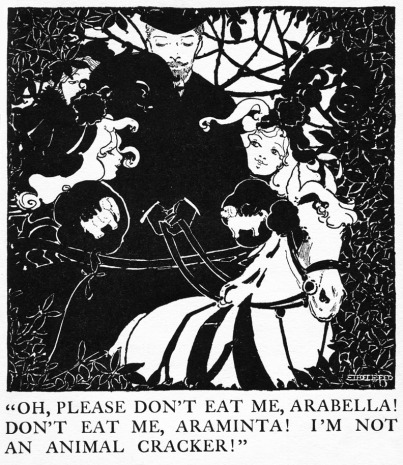 Illustration from Arabella and Araminta Stories, 1895 - Ethel Reed