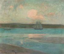 Evening, St Ives, Cornwall - Julius Olsson