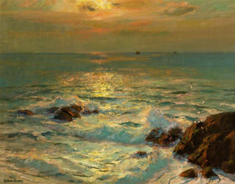 Sunlight on the Sea - Albert Julius Olsson