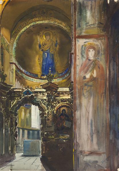 Sophia of Kyiv, interior, 1959 - Yuriy Khymych
