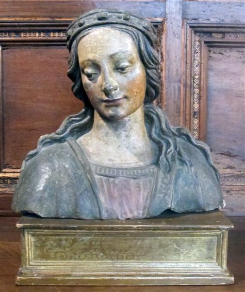 Busto di S. Caterina d'Alessandria, c.1480 - Andrea del Verrocchio