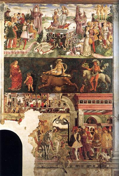 April. Fresco in Palazzo Schifanoia, 1470 - 弗朗切斯科·德爾·科薩