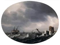 Stormy Sea - Симон де Влигер